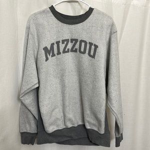 Grey Mizzou Crewneck
